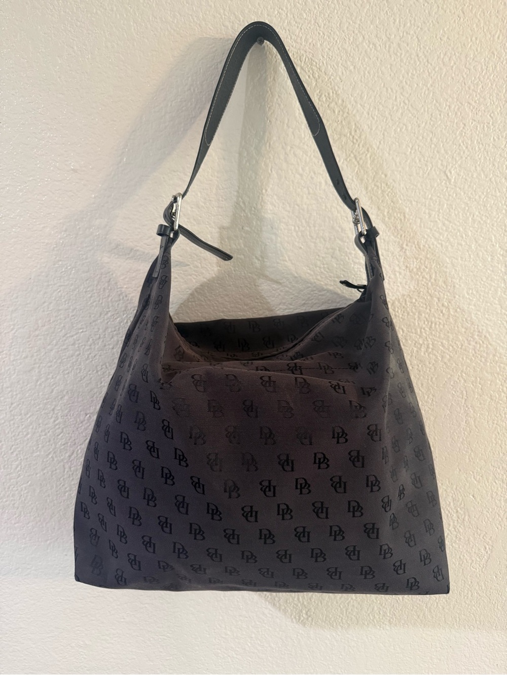 Dooney & Bourke Black Monogram Shoulder Bag